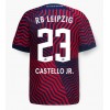 RB Leipzig Castello Lukeba #23 Bortedrakt 2023-24 Kortermet